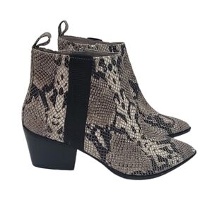 Linea Paolo Snake Print Leather Sevilla Li Bootie Size 6.5